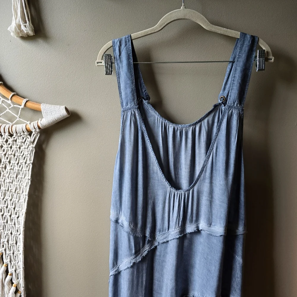 Free People Act Natural Shapeless Harem Romper Jumpsuit - Picture 7 of 8